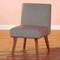 Baxton Studio Odessa Mid-Century Modern Grey Fabric and Walnut Brown Finished Wood Dining Chair 175-10980-Zoro - alternate 6
